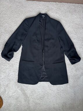 Express Scrunch Sleeve Fitted Blazer - S